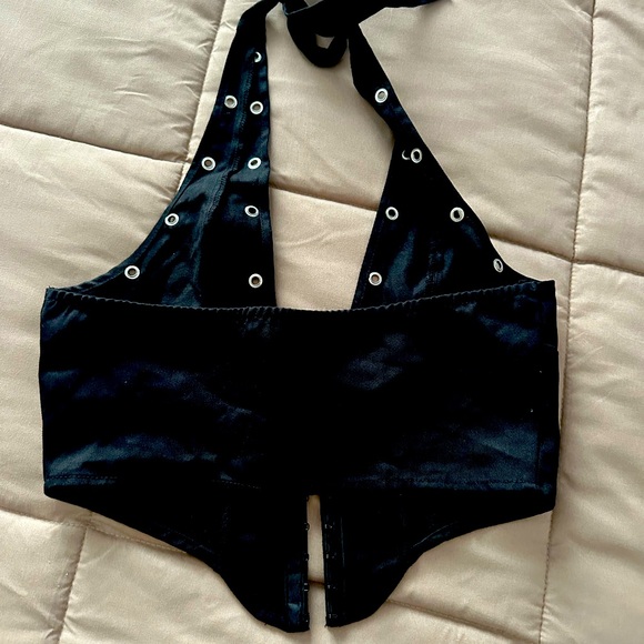 New With Tags Black Halter Top - Picture 2 of 2